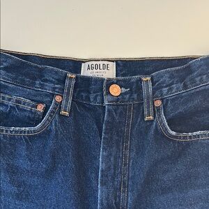 Women’s AGOLDE Dark Blue Denim Jeans sz 28 like new